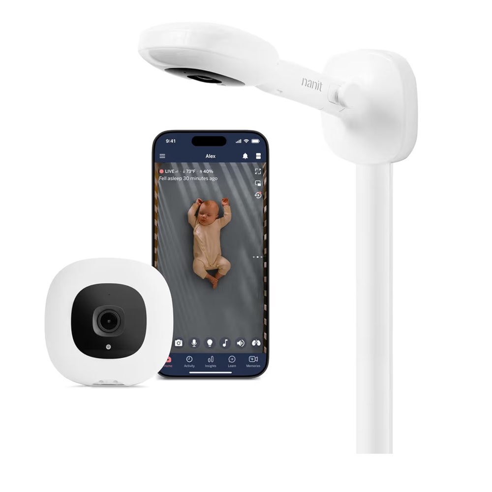 Nanit White Baby Monitor with Wall Mount
